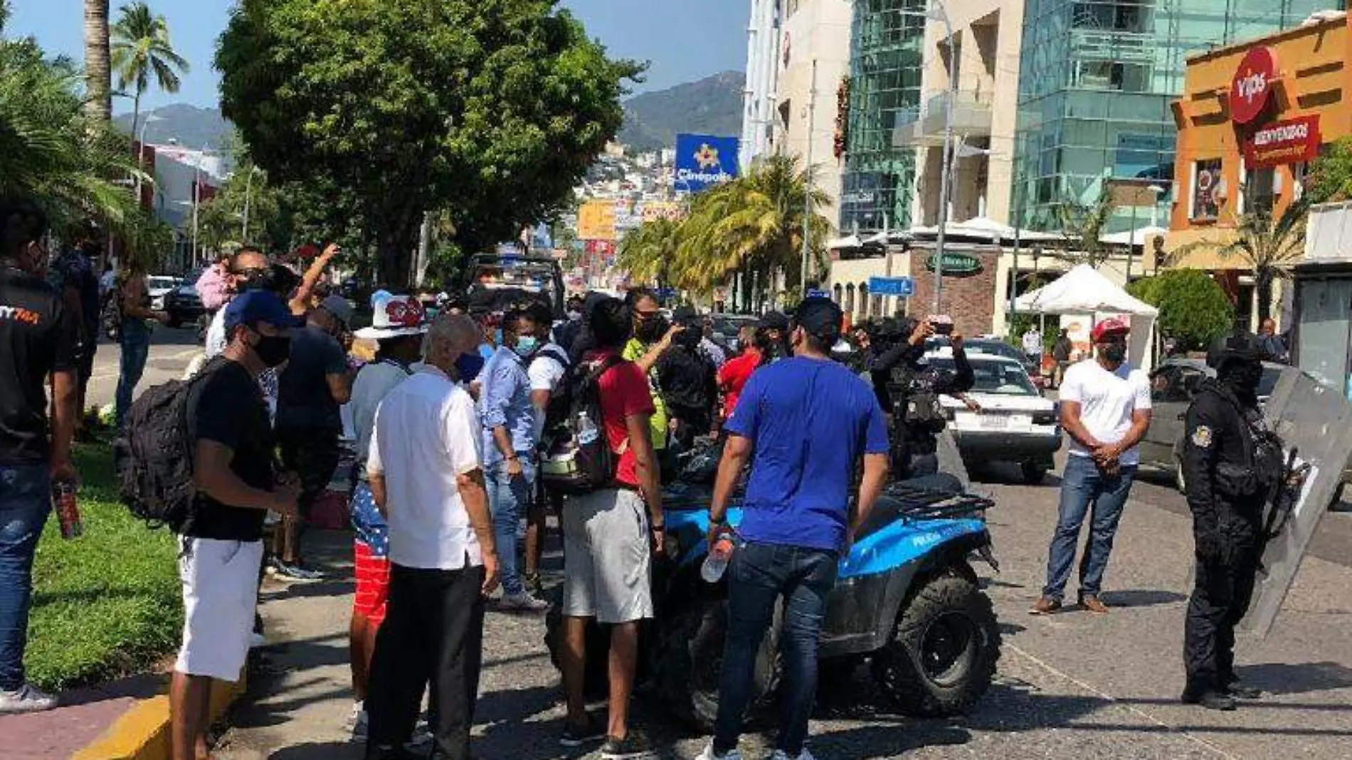 Acapulco protesta diana costea miguel alemán